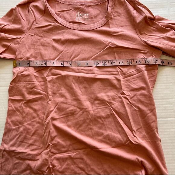 NWT Denim & Co. Essentials Perfect Jersey 3/4 Sleeve Top | Size XS - Picture 7 of 9